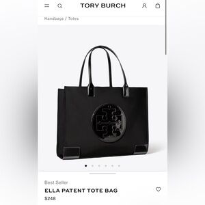 Tory Burch Ella Patent Leather Tote